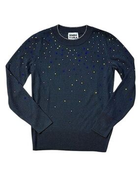 Bimba Y Lola Multicolor Rhinestone Sweater size XS